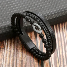 Load image into Gallery viewer, Classic Men&#39;s Leather Bracelet New Style Hand-woven Multi-layer Combination Accessory Fashion Man Jewelry Wholesale Dropshipping