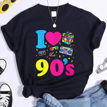 Load image into Gallery viewer, Women&#39;s Fashion 90&#39;s T-Shirt Summer Casual Classic 90&#39;s Shirt Loose Women&#39;s T-Shirt Tops