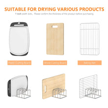 Load image into Gallery viewer, Kitchen Cabinet Organizer, Steel Cookware Holder, Divided Holder with 5 Slots for Skillets Baking Tray and Chopping Board Rack -