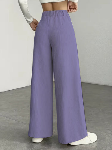 Women's clothing elegant, casual, fashionable, slimming, versatile, corduroy, autumn and winter fabric, long pants