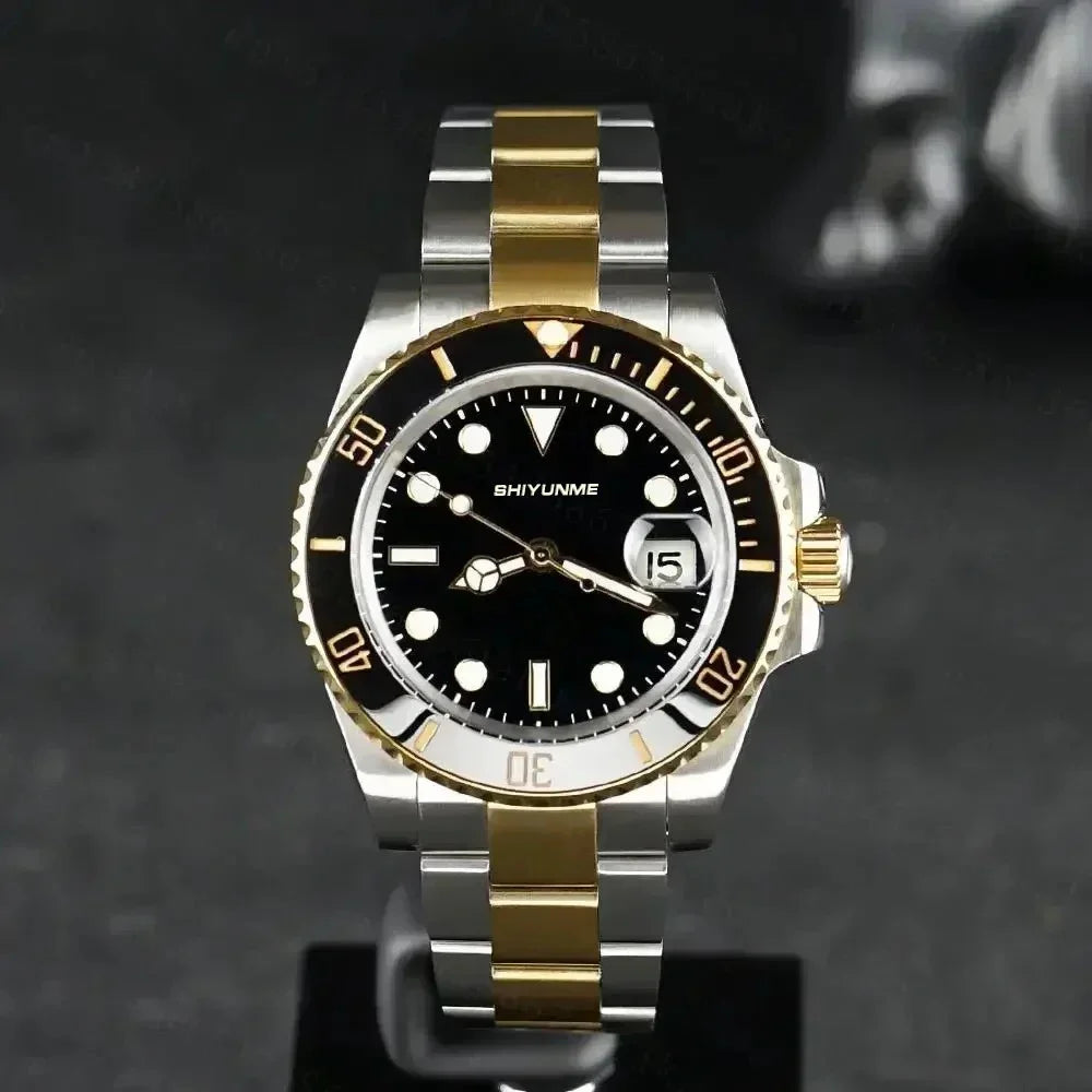 WATCH1 Store  Men's 904L Automatic Mechanical Watch Stainless Steel Bracelet Ceramic Waterproof Sapphire Glass