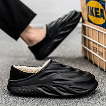Load image into Gallery viewer, Slippers for Men Add Velvet Heel Covering Non-Slip Wear-resistant Waterproof Couple Women Home Shoes Shoes for Men Warm New