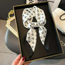 Load image into Gallery viewer, 2025 NEW Hijab Head Girl Luxury Silk Square Plaid Scarf Women Satin Neck Hair Tie Band Soft Work Neckerchife