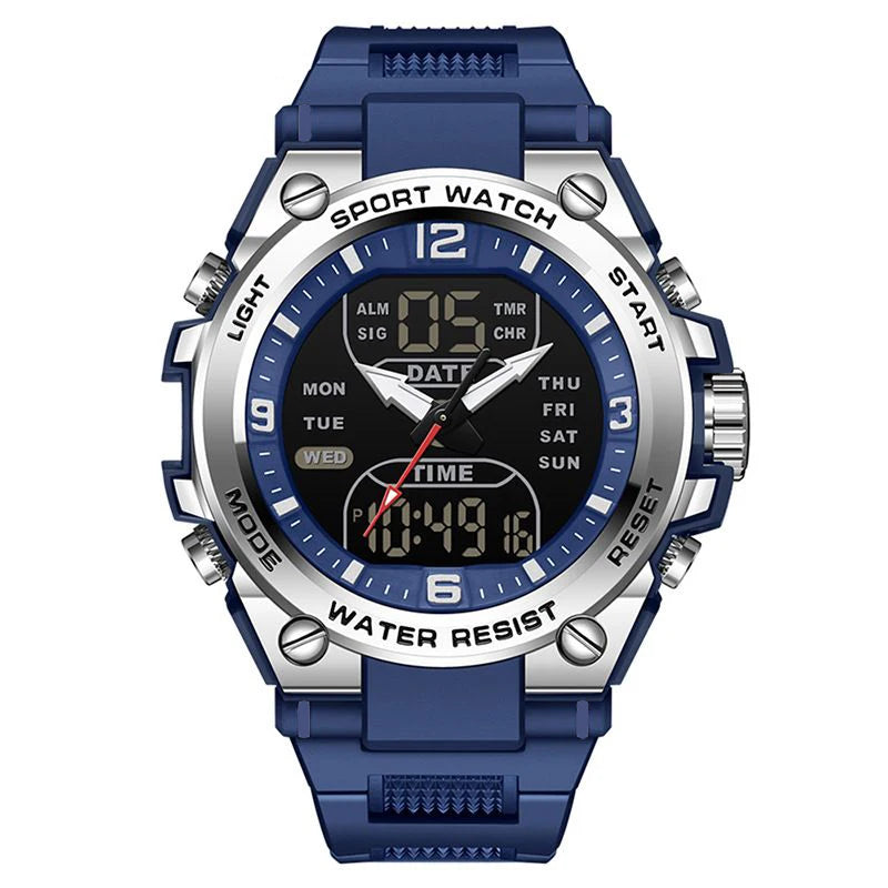 Fashionable and trendy men's sports and leisure watches, multifunctional electronic watches for teenagers and students