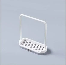 Load image into Gallery viewer, Kitchen Solid Color Simple Storage Rack Towel Sponge Drain Racks Rag Dishcloth Hanging Rack Soap Holder Sink Desktop Organizer