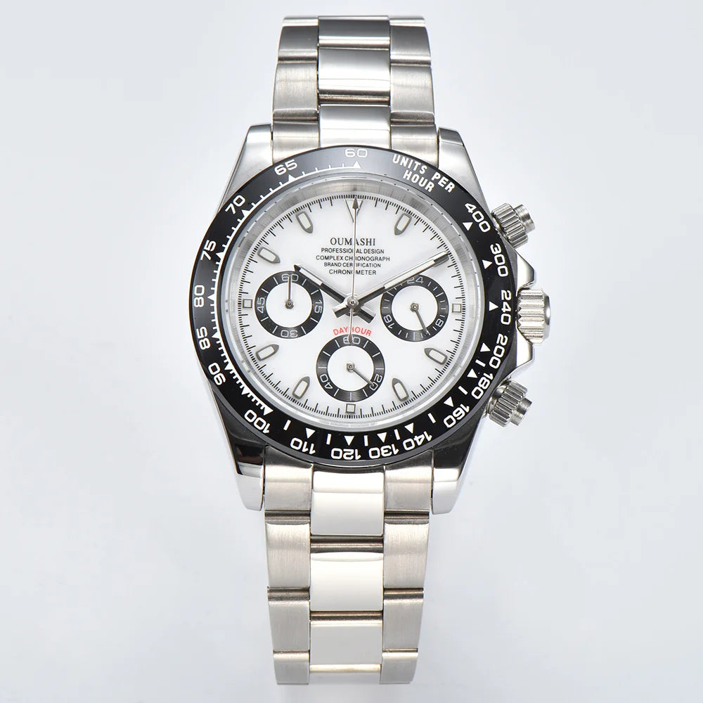 Quartz watches luxury men's watches VK63 movement sapphire glass watches panda series watches support custom logo