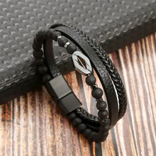 Load image into Gallery viewer, Classic Men&#39;s Leather Bracelet New Style Hand-woven Multi-layer Combination Accessory Fashion Man Jewelry Wholesale Dropshipping