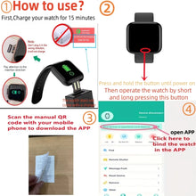 Load image into Gallery viewer, Smart Watch For Men Women Wristwatch Bluetooth Connect Phone Music Player Fitness Sport Bracelet Health Monitor Digital Watches