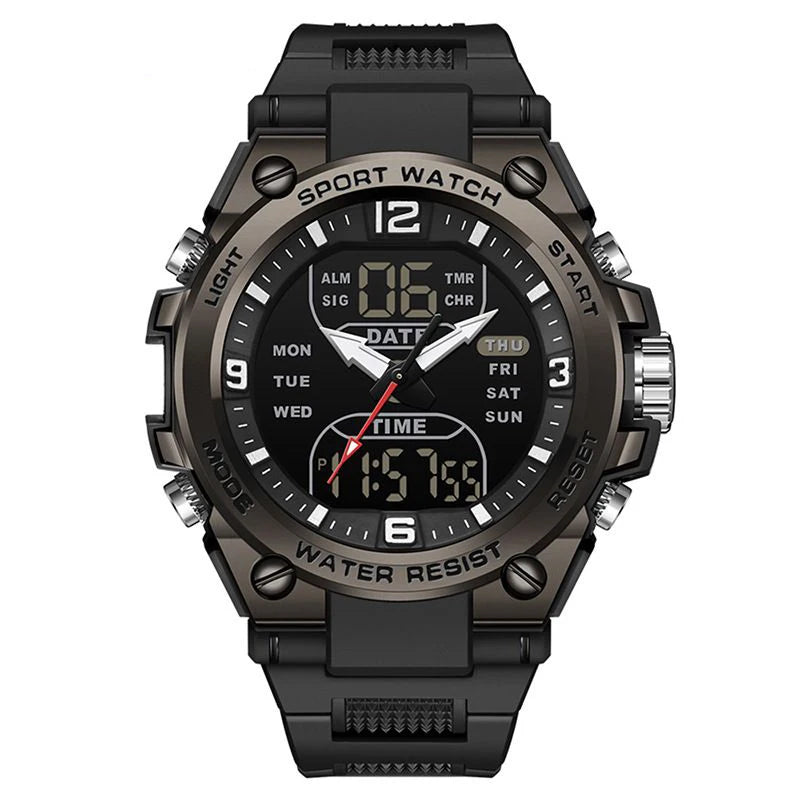 Fashionable and trendy men's sports and leisure watches, multifunctional electronic watches for teenagers and students