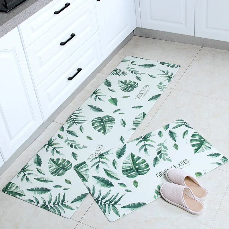 Kitchen Carpet Door Mat Waterproof and Oil-proof PVC Carpet Non-slip Floor Mat Carpets for Living Room