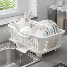Load image into Gallery viewer, Kitchen Drainage Rack With Drainer Board Countertop Utensils Plates Chopsticks Bowls Spoons Storage Dish Drying Rack