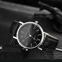 Load image into Gallery viewer, Men Watches Business Wrist Watch Luxury Leather Strap Analog Watches Quartz Wristwatches Clock Men Women Casual Simple Watch