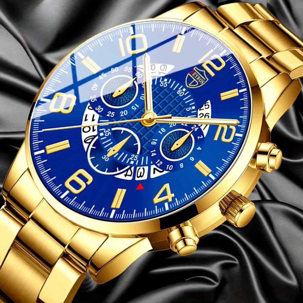 5 Pcs/Set Men's Watches Quartz Men's Watches Mens Watches Men Watches Alloy Strap Men's WatchesPerfect for Daily Wear