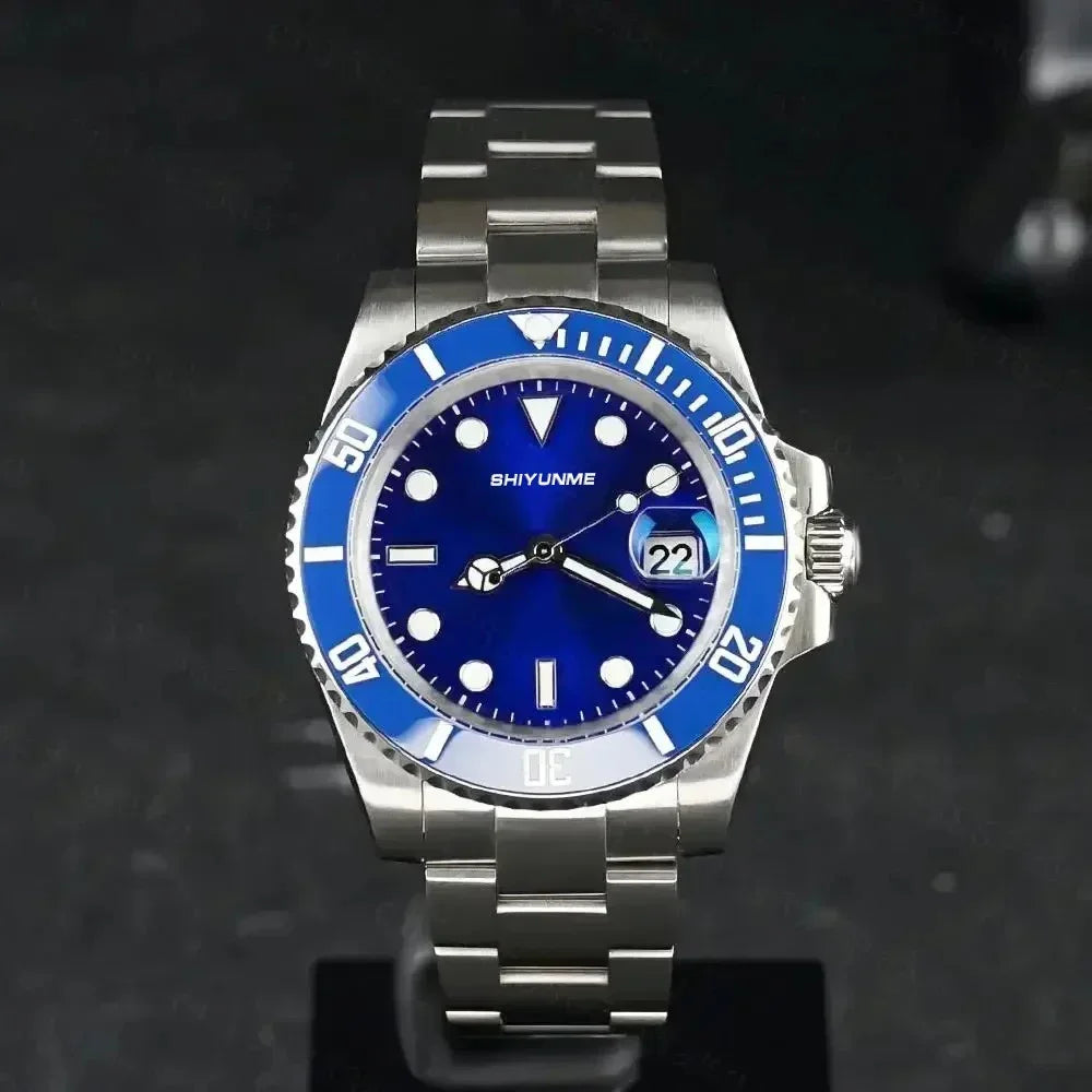 WATCH1 Store  Men's 904L Automatic Mechanical Watch Stainless Steel Bracelet Ceramic Waterproof Sapphire Glass