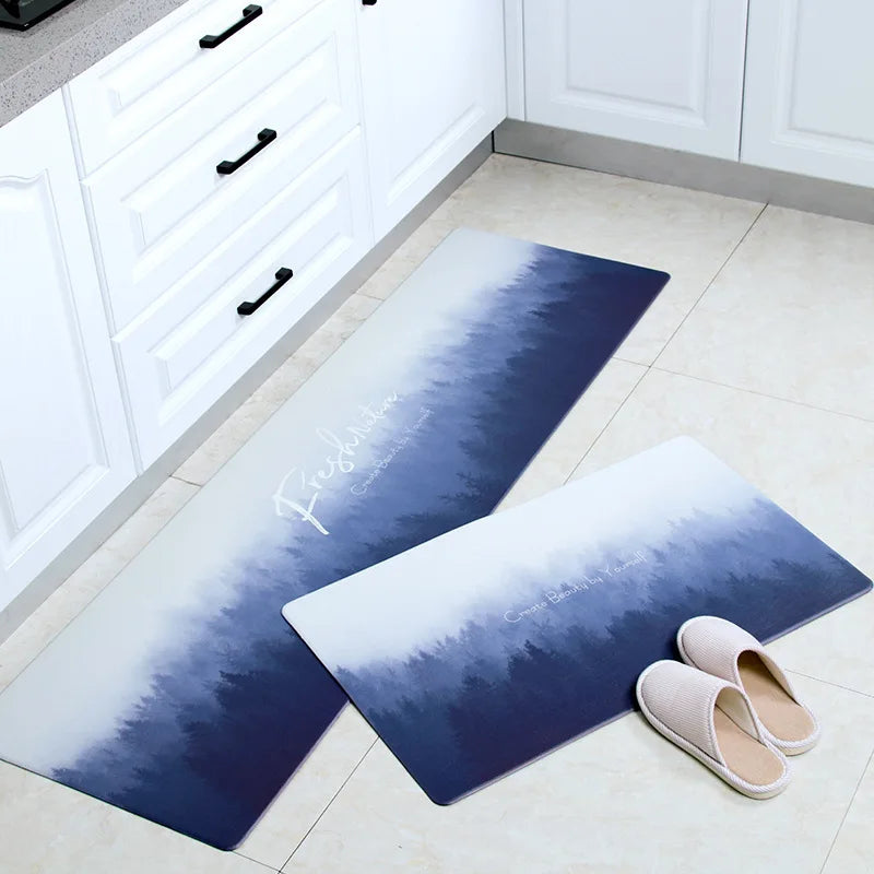 Kitchen Carpet Door Mat Waterproof and Oil-proof PVC Carpet Non-slip Floor Mat Carpets for Living Room