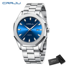 Load image into Gallery viewer, Watches for Men Classic with Date Business Dress Luxury Waterproof Luminous Mens Wrist Watch Analog Stainless Steel Men Watch