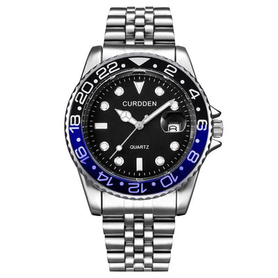 Men Original Brand Watches Gold Fashion Full Steel Band Simple Date Quartz Vintage Wristwatch Silver Montre Homme Reloj Hombre