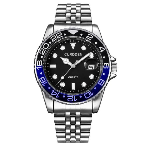 Men Original Brand Watches Gold Fashion Full Steel Band Simple Date Quartz Vintage Wristwatch Silver Montre Homme Reloj Hombre