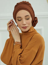 Load image into Gallery viewer, Islamic Hat Hijabs For Woman Trendy Flower Headscarf Undercap Bonnet Women Muslim Turban Hat Ladies Head Wrap Bandana Skullcap