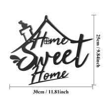 Load image into Gallery viewer, Home Sweet Home Metal Wall Decor Sign Aesthetic Bedroom Room Door Decoration Modern Hangings Plate Decorative Items