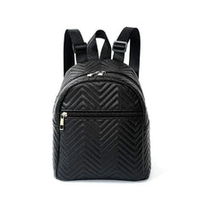 Load image into Gallery viewer, Mini Chevron Functional Women Fashion Quilted Backpack