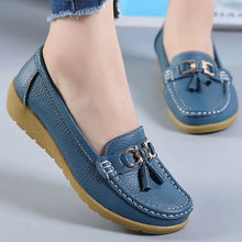 Load image into Gallery viewer, Woman Shoes Low Heels Casual Shoes Women&#39;s Loafers Slip On Flat Shoes Mocassins Femmes Comfortable Footwear Women Flats White