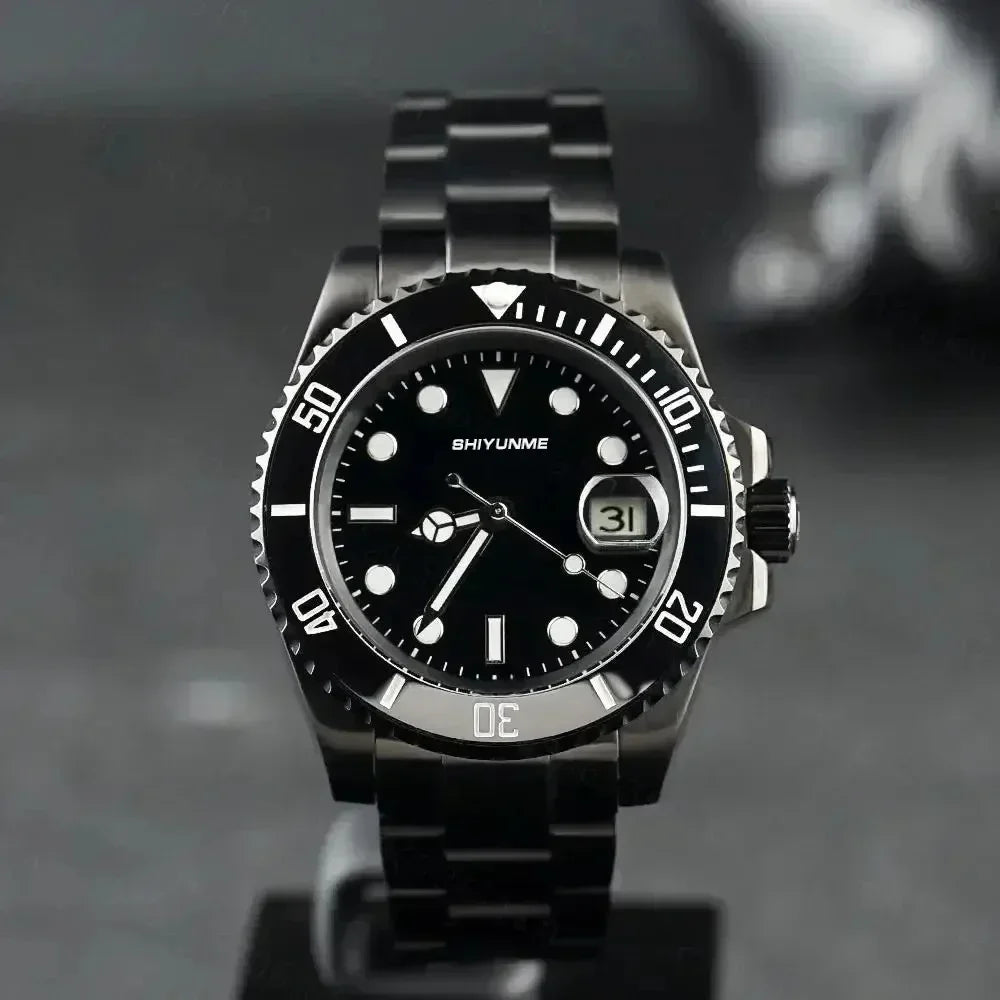 WATCH1 Store  Men's 904L Automatic Mechanical Watch Stainless Steel Bracelet Ceramic Waterproof Sapphire Glass