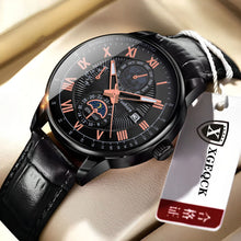 Load image into Gallery viewer, 2024 Men Watch Fashion Top Luxury Sport Men&#39;s Wristwatch Waterproof Luminous Leather Date Quartz Watches Man clock