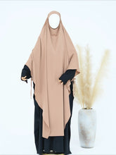 Load image into Gallery viewer, Eid Muslim Women Khimar Hijab Islamic Dubai Solid Color Scarves Turban Arab Ladies Praying Headdress Ramadan Long Headscarf 2025