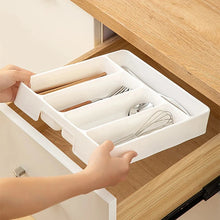 Load image into Gallery viewer, 4/5 Grid Kitchen Cabinets Chopsticks And Tableware Storage Box Knife Fork Spoon Divider Organizer Knife Fork Drawer Storage