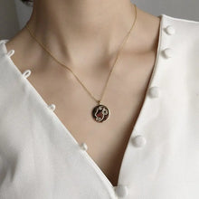 Load image into Gallery viewer, Abstract Face Necklace, Silver Chain Necklace