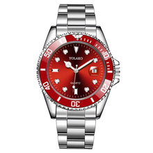 Load image into Gallery viewer, Men Silver Stainless Steel Waterproof Watches