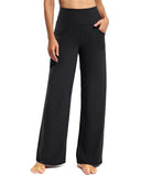 Promover Wide Leg Pants Woman Yoga Pants with Pockets Loose Stretch Casual Lounge Sweatpants Women Fashion