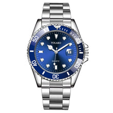Load image into Gallery viewer, Men Silver Stainless Steel Waterproof Watches