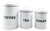Metal Storage Canisters and Containers for Home and Kitchen Organization Function and Decor
